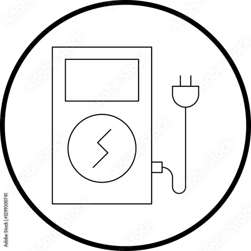 Power Station icon single vector illustration