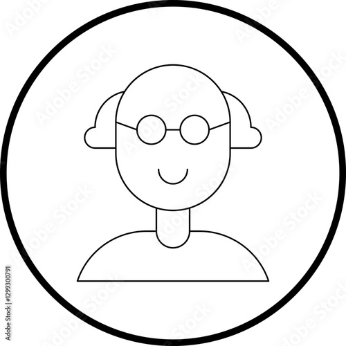 Scientist icon single vector illustration