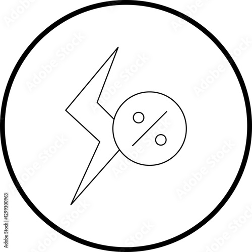 Cheap Energy icon single vector illustration