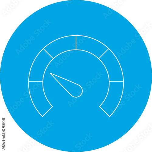 Meter icon single vector illustration
