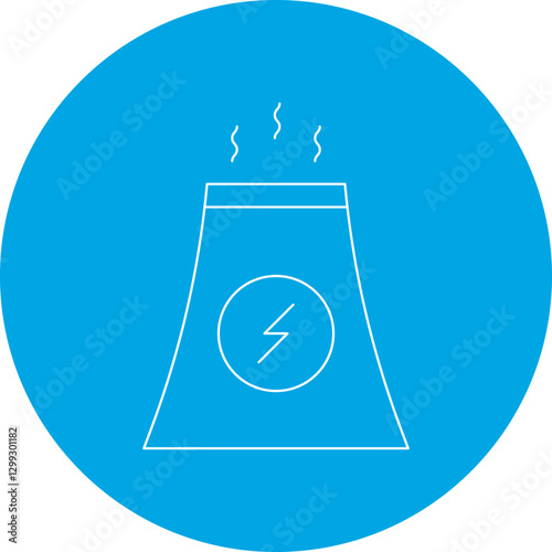 Nuclear icon single vector illustration