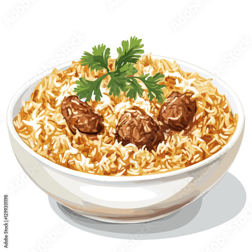 Illustrated Lamb Biryani