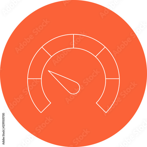 Meter icon single vector illustration