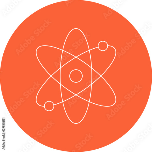 Atoms icon single vector illustration