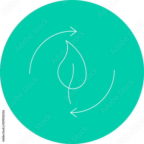 Renewable Energy icon single vector illustration