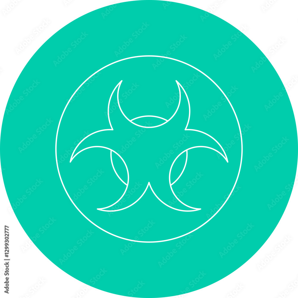 Biohazard icon single vector illustration Biohazard icon single vector illustration