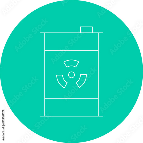 Toxic Waste icon single vector illustration