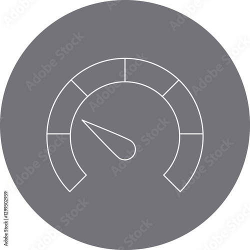 Meter icon single vector illustration