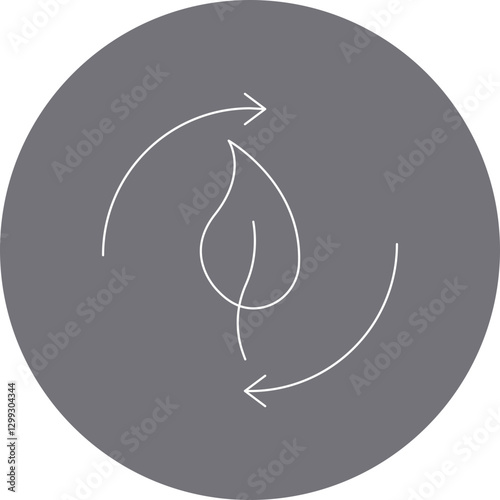 Renewable Energy icon single vector illustration