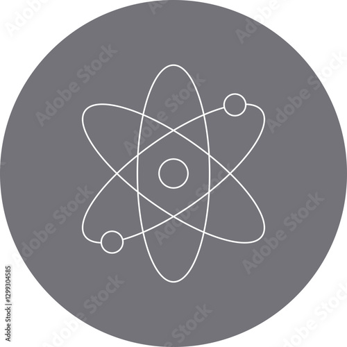 Atoms icon single vector illustration