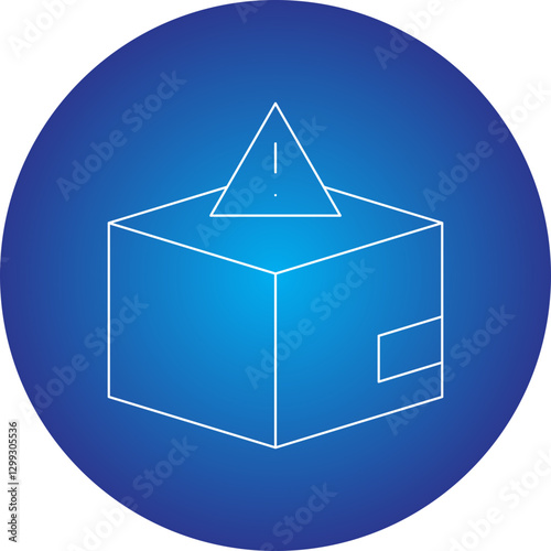Dangerous Goods icon single vector illustration