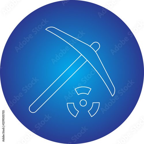 Pick icon single vector illustration
