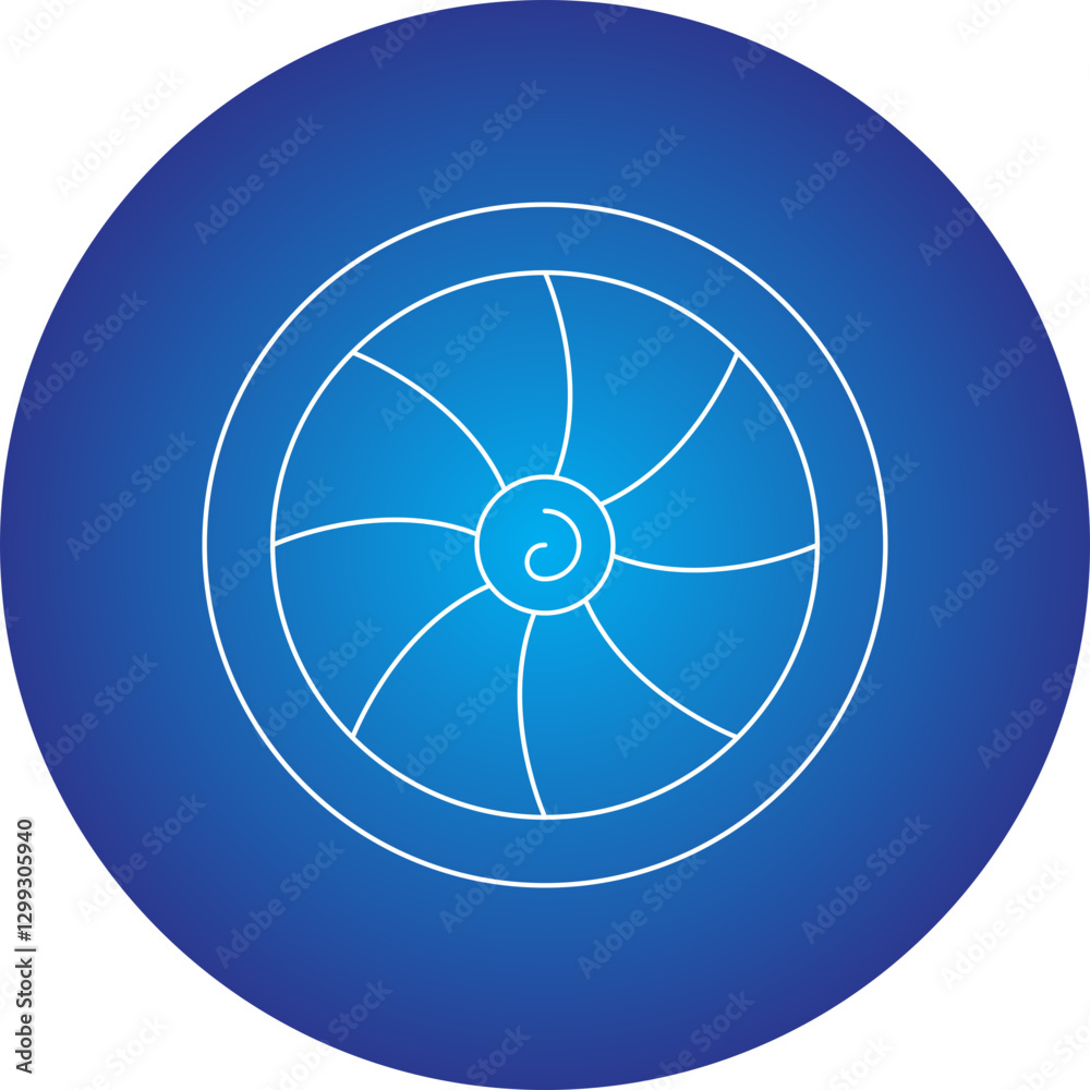 Turbine icon single vector illustration Turbine icon single vector illustration