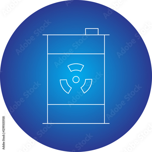 Toxic Waste icon single vector illustration