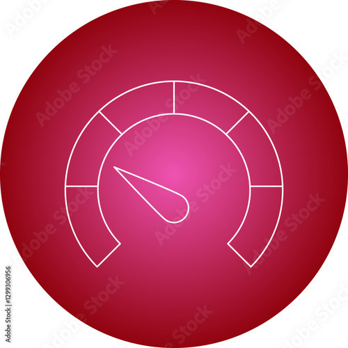 Meter icon single vector illustration