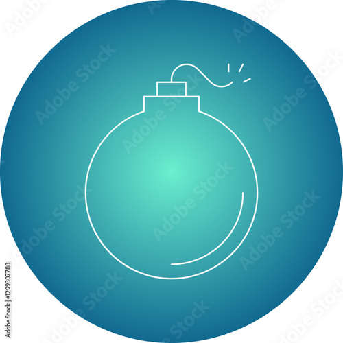 Bomb icon single vector illustration
