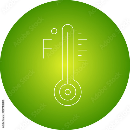 Thermometer icon single vector illustration
