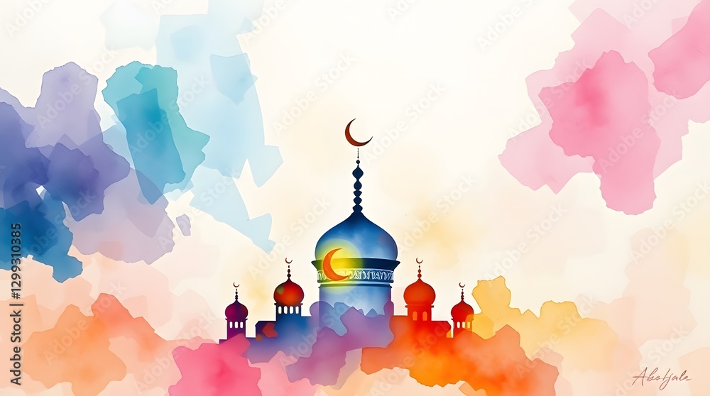 Beautiful Ramadan Kareem Background with Islamic Design Beautiful Ramadan Kareem Background with Islamic Design