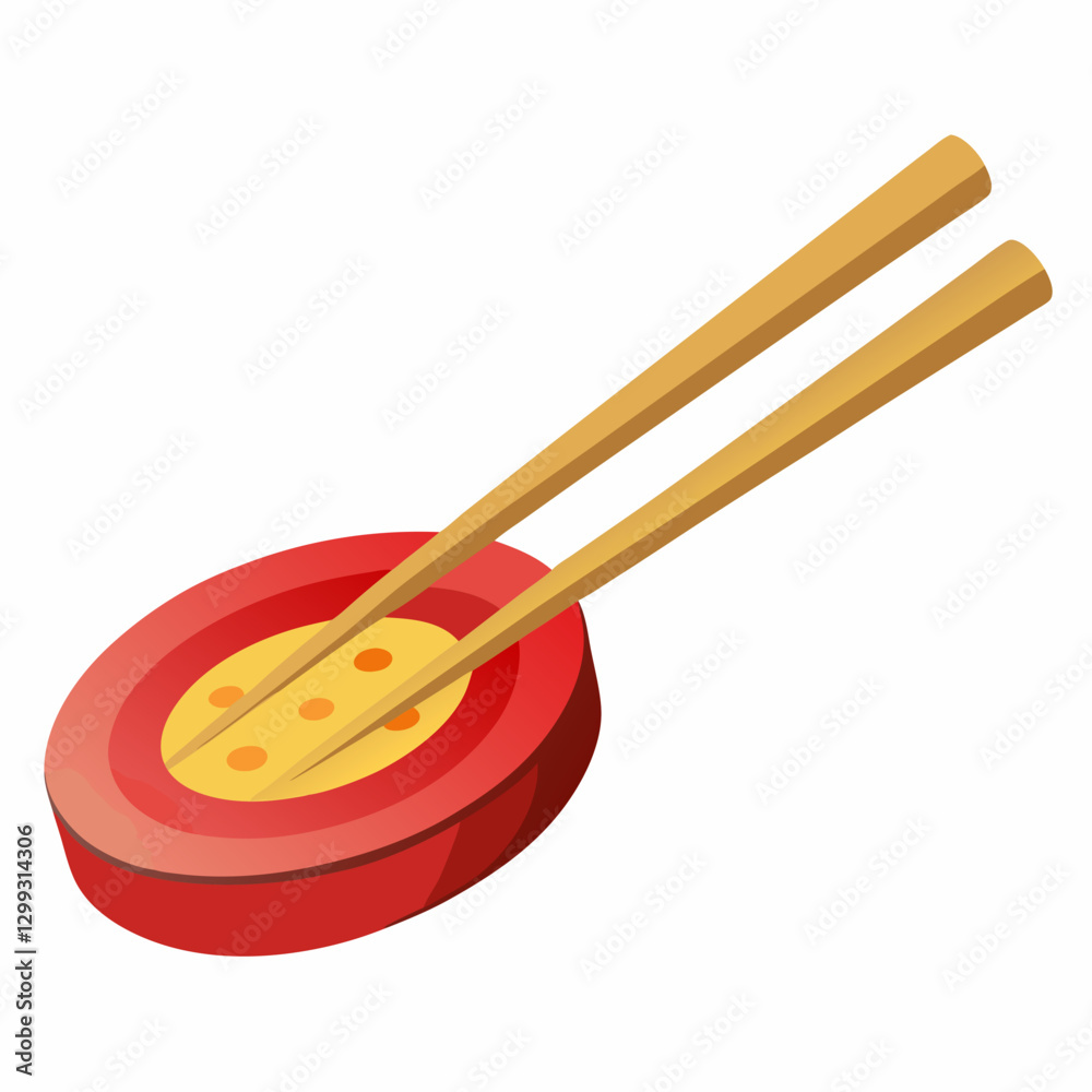 handcrafted ceramic chopstick 