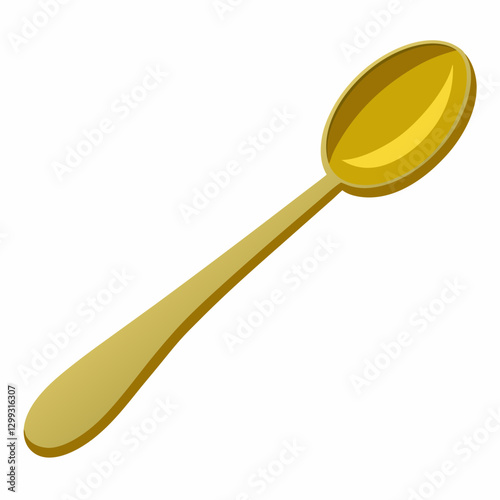 gold plated coffee spoon  
