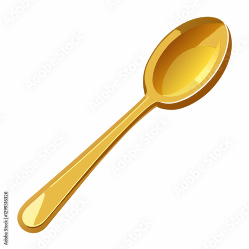 gold plated coffee spoon  