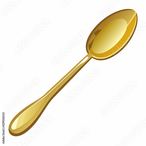 gold plated coffee spoon  