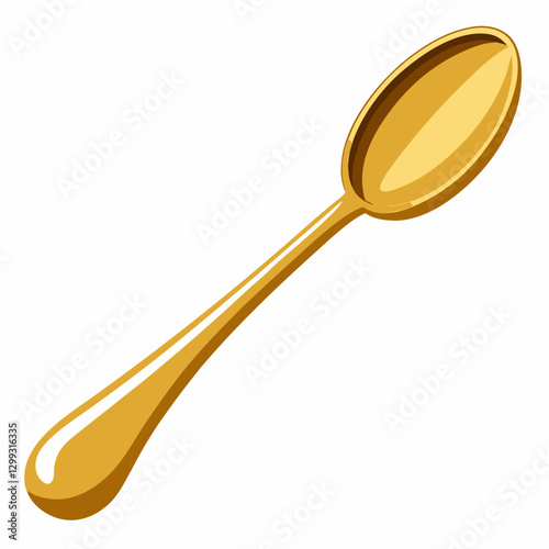 gold plated coffee spoon  