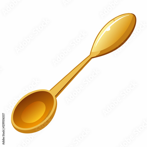 gold plated coffee spoon  