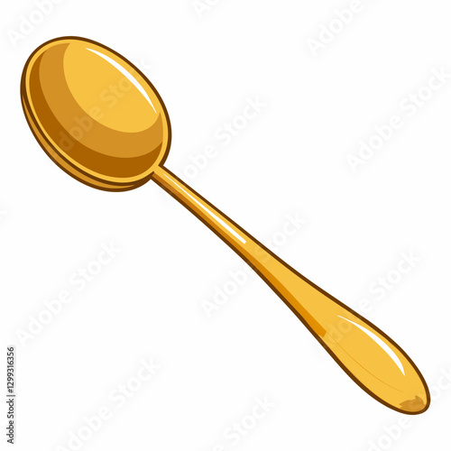 gold plated coffee spoon  