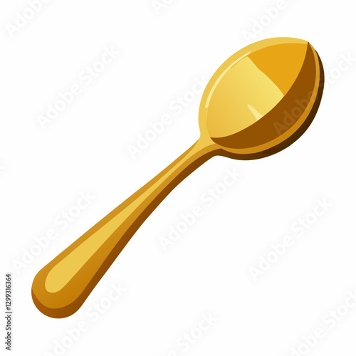 gold plated coffee spoon  
