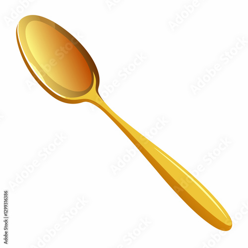 gold plated coffee spoon  