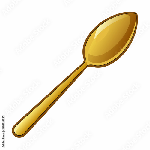gold plated coffee spoon  