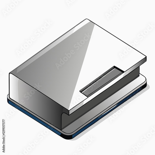 slim aluminum business card holder