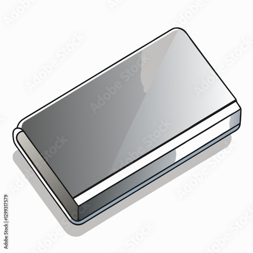 slim aluminum business card holder