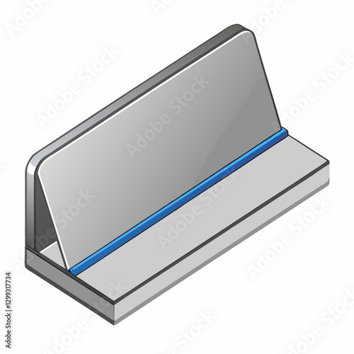 slim aluminum business card holder