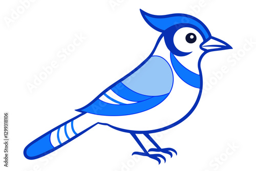 Blue Jay Vector Illustration for Creative Projects photo