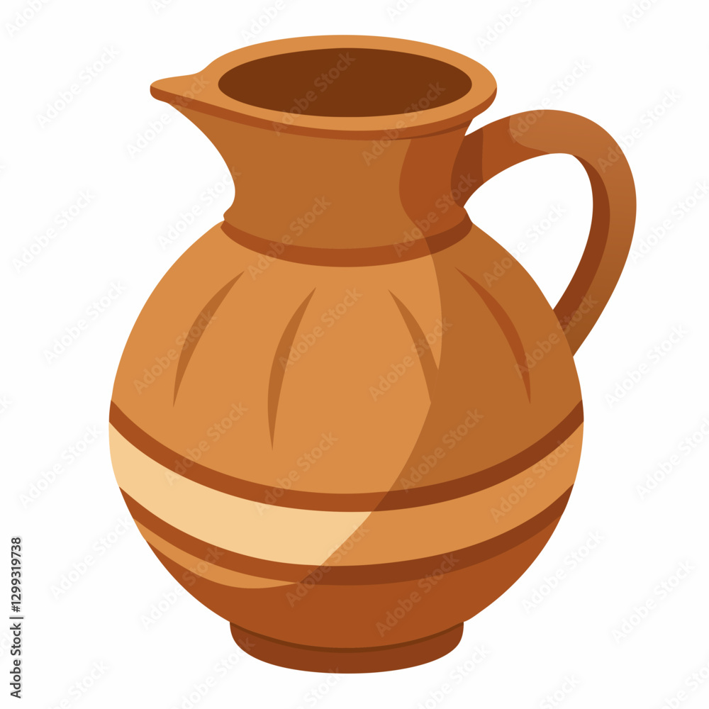 rustic clay water jug rustic clay water jug