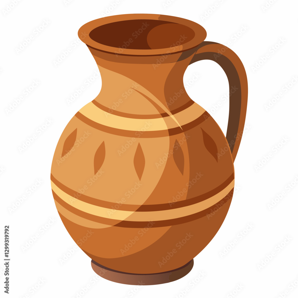 rustic clay water jug rustic clay water jug