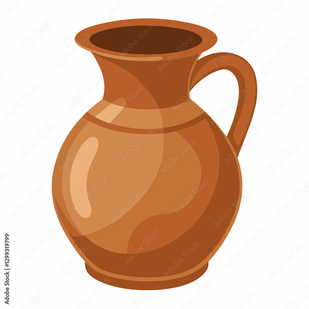 rustic clay water jug rustic clay water jug