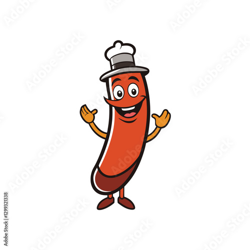 cartoon illustration of a man holding a knife