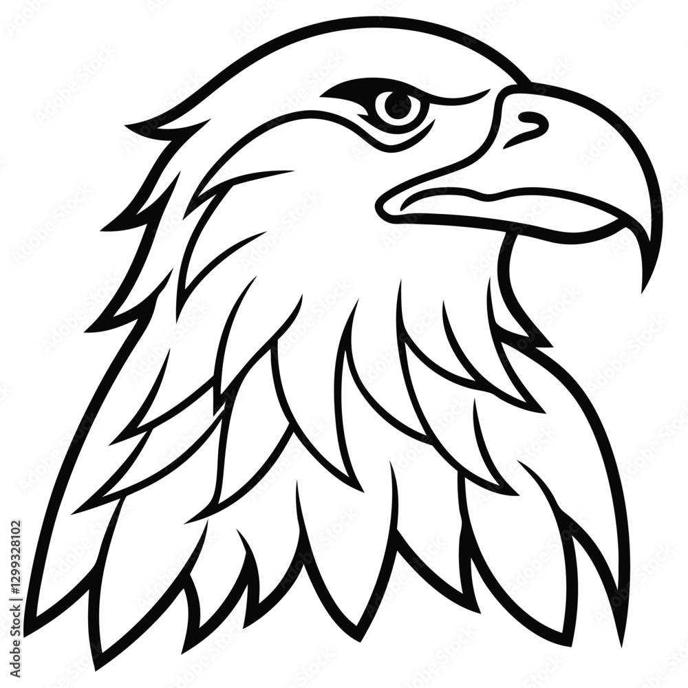 Obraz premium eagle head vector