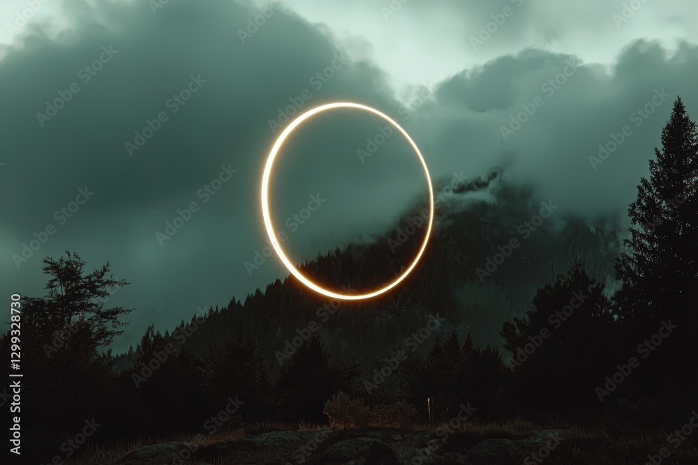 Obraz premium A total solar eclipse occurs when the moon completely covers the sun