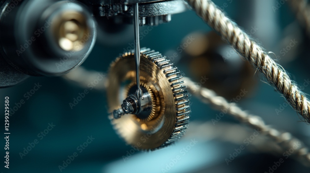 In a modern factory, collaborative robots are utilized within an AI-powered workflow In a modern factory, collaborative robots are utilized within an AI-powered workflow