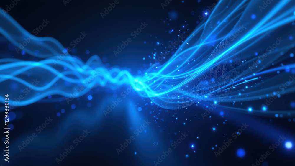 Obraz premium An abstract digital art representation of continuous integration and delivery process using software development tools such as Docker, Kubernetes, and DevOps practices.