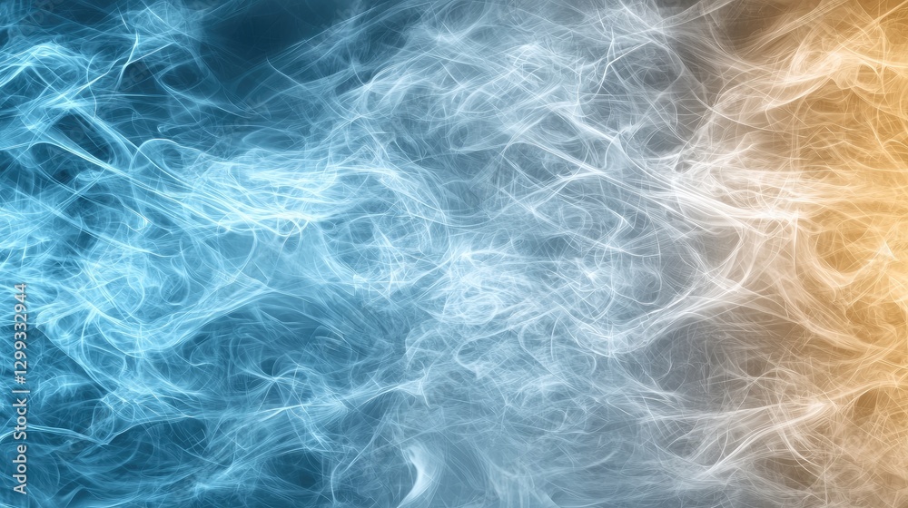 Fototapeta premium Abstract blue and gold energy swirls, background texture