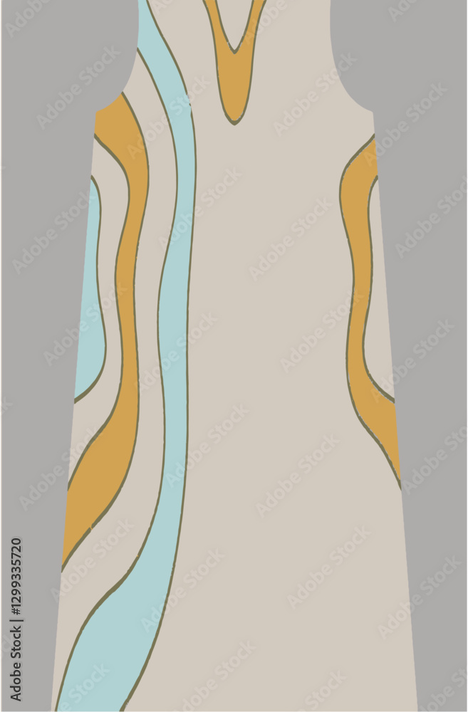 Color block Shirt For Bold Line art Prints