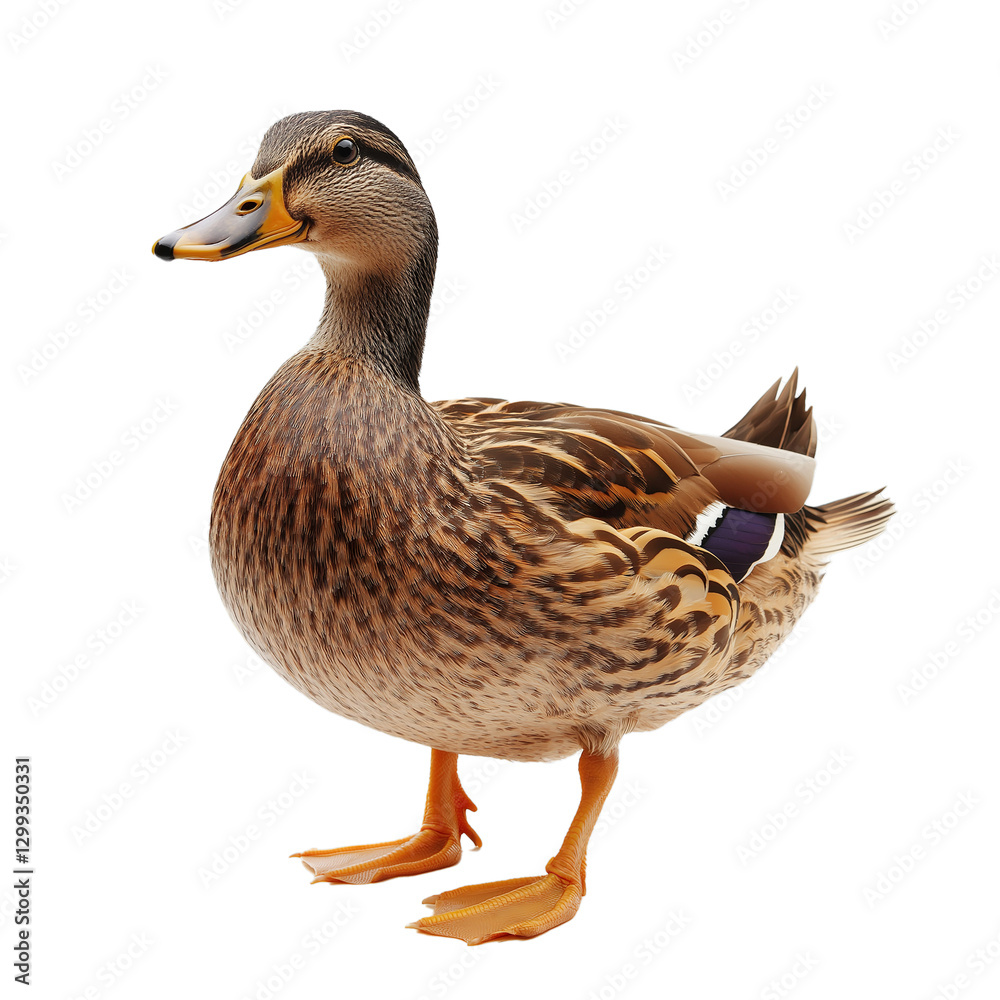 Domestic Duck Isolated on Transparent Background Domestic Duck Isolated on Transparent Background
