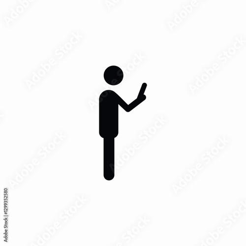 cellphone usage icon sign vector