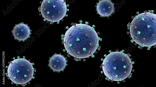 Biomedical animation of the infectious disease Eastern Equine Encephalitis.