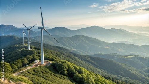Wind Turbines on Mountain R...